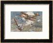 French Spad Shoots Down A German Plane by Francois Flameng Limited Edition Print