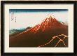 Fuji Above The Lightning, From The Series 36 Views Of Mt. Fuji by Katsushika Hokusai Limited Edition Print