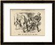 William Gladstone Taking The (Irish) Bull By The Horns by John Tenniel Limited Edition Pricing Art Print