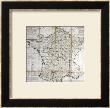 Map Of France Divided Into Provinces by Cesar Francois Cassini De Thury Limited Edition Print