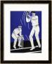 Batsman Plays A Stroke In Front Of The Wicketkeeper by Stanley R. Miller Limited Edition Print