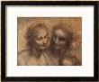 The Virgin And Child With Ss. Anne And John The Baptist, Detail Of Heads Of The Virgin And St. Anne by Leonardo Da Vinci Limited Edition Pricing Art Print
