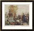 Protestants Leave Plymouth For America In The Mayflower by Bernard F. Gribbie Limited Edition Pricing Art Print