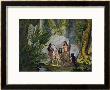 Camacani Tribesmen In Woodland In The Amazon Jungle, Brazil by D.K. Bonatti Limited Edition Print