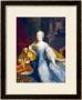 Portrait Of The Empress Maria-Theresa, 1749 by Johann Gottfried Auerbach Limited Edition Print