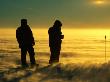 Two Explorers At Coats Land, Antarctic Plateau, Antarctica by David Tipling Limited Edition Print