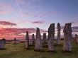 Fiery Clouds Above The Standing Stones Of Callanish At Sunrise In Autumn, Island Of Lewis, Outer He by Lizzie Shepherd Limited Edition Print