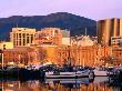Victoria Dock With Mt. Wellington Behind At Sunrise, Hobart, Tasmania, Australia by Grant Dixon Limited Edition Print