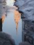 Reflection Of Empire State Building In A Puddle by Fogstock Llc Limited Edition Pricing Art Print