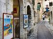 Street With Shoppers And Art Galleries, Saint-Paul De France, Cote D'azure, France by Robert Eighmie Limited Edition Pricing Art Print