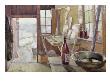 The Art School Studio, Modum, 1893 (Oil On Canvas) by Kalle Lochen Limited Edition Pricing Art Print