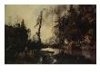 Black Lake, 1852 (Oil On Canvas) by August Cappelen Limited Edition Print