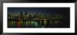 Buildings Lit Up At Night, Willamette River, Portland, Oregon, Usa by Panoramic Images Limited Edition Print