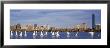 Boats On A River By A City, Charles River, Boston, Massachusetts, Usa by Panoramic Images Limited Edition Print