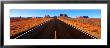 Empty Road, Clouds, Blue Sky, Monument Valley, Utah, Usa by Panoramic Images Limited Edition Print