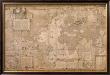 Map World-Antique Paper 1500'S by Gerardus Mercator Limited Edition Print