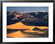 Sand Dunes And Mountain Range, Death Valley National Park, California, Usa by Mark Newman Limited Edition Pricing Art Print
