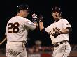 Texas Rangers V San Francisco Giants, Game 1: Andres Torres, Buster Posey by Ezra Shaw Limited Edition Print
