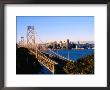 San Francisco-Oakland Bay Bridge With City In Background, San Francisco, California, Usa by Curtis Martin Limited Edition Pricing Art Print