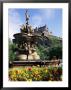 Castle And Princes Street Garden Fountain, Edinburgh, Lothian, Scotland, United Kingdom by Neale Clarke Limited Edition Pricing Art Print
