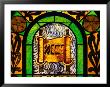 Close-Up Of A Brightly Colored Illuminated Stained Glass Window by Jeff Greenberg Limited Edition Print