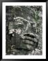 A Serene Likeness Of Buddha Sculpted Of Stone Peers From A Temple Wall by Paul Chesley Limited Edition Print