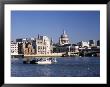 River Thames And City Skyline Including The Dome Of St. Pauls Cathedral, London, England by Roy Rainford Limited Edition Print