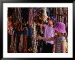 Girls Shopping For Glass Bead Necklaces At Indra Chowk, Kathmandu, Nepal by Richard I'anson Limited Edition Print