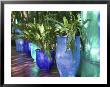 Jardin Majorelle And Museum Of Islamic Art, Villa Pottery, Marrakech, Morocco by Walter Bibikow Limited Edition Print