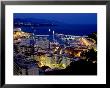 Twilight Over Monaco, Monte Carlo And Port Hercule, With Coastline In Distance, Monte Carlo, Monaco by Dallas Stribley Limited Edition Print