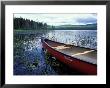 Canoeing On Lake Tarleton, White Mountain National Forest, New Hampshire, Usa by Jerry & Marcy Monkman Limited Edition Print