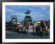 Horse And Carriage Passing Statue Of King John Of Saxony Dresden, Saxony, Germany by John Borthwick Limited Edition Print