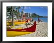 Waikiki Beach, Honolulu, Oahu, Hawaiian Islands, United States Of America, Pacific, North America by Geoff Renner Limited Edition Print