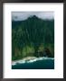 Aerial View Of A Beach At The Base Of A Lush South Pacific Mountain by Ira Block Limited Edition Print
