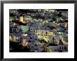 Hilltop Buildings At Night, Mykonos, Cyclades Islands, Greece by Walter Bibikow Limited Edition Print