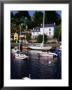 Swan And Boats On River At Pont Aven, Brittany, France by Diana Mayfield Limited Edition Print