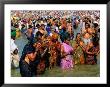 Pilgrims Making Pura Or Blessing At Sangam, Sacred Meeting Place Of Three Sacred Rivers, India by Paul Beinssen Limited Edition Print