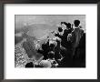 University Of Pittsburgh Students Cheering From Atop Cathedral Of Learning On School's Campus by George Silk Limited Edition Print