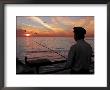 Man Fishing During Sunset, Santa Monica, Ca by Dennis Macdonald Limited Edition Print