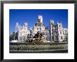 Fountain In Front Of The Palacio De Comunicaciones, The Central Post Office, In Madrid, Spain by Nigel Francis Limited Edition Print