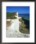 Lighthouse And Chalk Cliffs Of Beachy Head Near Eastbourne From The South Downs Way, East Sussex by David Hughes Limited Edition Print