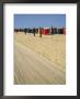 La Planche (Boadwalk) And Beach, Deauville, Calvados, Normandy, France by David Hughes Limited Edition Print
