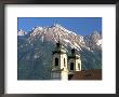 Church With Mountain Backdrop, Innsbruck, Tirol (Tyrol), Austria by Gavin Hellier Limited Edition Pricing Art Print