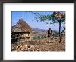 Mother And Child Walk Through A Konso Village, Omo River Region, Ethiopia by Janis Miglavs Limited Edition Print