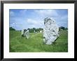 Standing Stones In Prehistoric Stone Circle, Avebury, Wiltshire, England by David Hunter Limited Edition Print