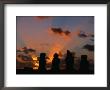 Sunset Over Ahu Vai Uri At The Tahai Ceremonial Complex, Hanga Roa, Chile by Brent Winebrenner Limited Edition Print