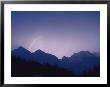 Lightning Over Mountains, Berchtesgaden National Park, Germany by Norbert Rosing Limited Edition Pricing Art Print