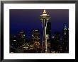 Space Needle At Night, Seattle, Washington, Usa by Lawrence Worcester Limited Edition Print