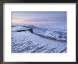 Snow At Dawn, Froggatt Edge, Peak District, Derbyshire, England, Uk by Neale Clarke Limited Edition Print