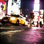 A Yellow Cab At Night In New York by Jewgeni Roppel Limited Edition Print
